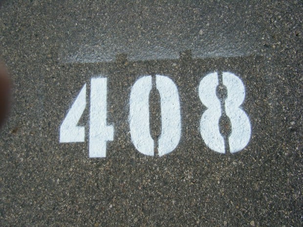 How to stencil parking lot identification numbers