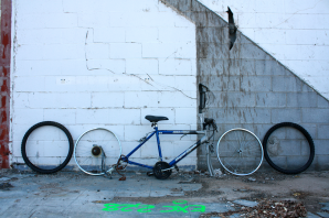 Street of stolen bikes and bike parts