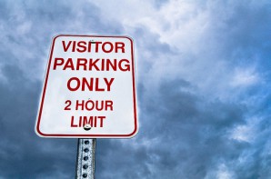 visitor parking sign