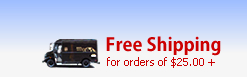 Free Shipping for orders of $25 or more.