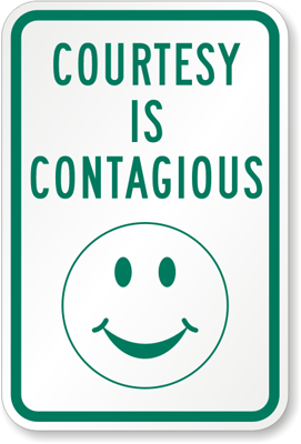 courtesy signs