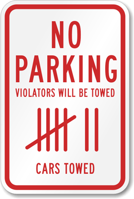 Funny Parking Signs - Humorous Parking Signs
