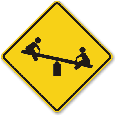 Playground Graphic Reflective Aluminum Sign