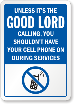 Funny Sign Pointy Sigh on Funny No Cell Phone Sign S 7727 Gif