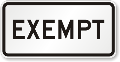 blanket exemption meaning