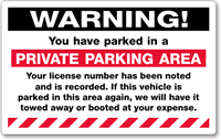 Removable Parking Violation Stickers