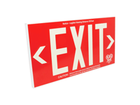 1 Sided, Red Background, Glowing Letters