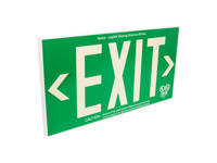 1 Sided, Green Background, Glowing Letters