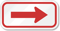 Arrow Sign (red)