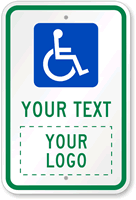 Custom Handicap Parking Symbol Sign