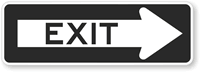 Exit Sign (with Right Arrow)
