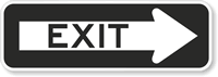Exit Sign (with Right Arrow)