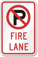 Fire Lane Sign (no parking symbol)