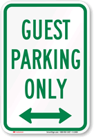 Guest Parking Only Sign