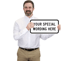 Customizable Horizontal Sign Template
