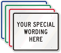 Customizable Horizontal Sign Template