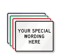 Customizable Horizontal Sign Template