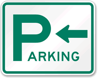 Parking Sign (arrow pointing left)