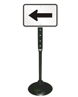 Left Arrow Sign and Post Kit