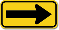 Left or Right Directional Arrow Sign