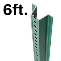 Municipal U-Channel Sign Post - 6' tall