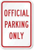 Official Parking Only