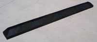 Parking Lot Wheel Stop, Plain Black-No strips