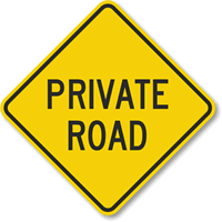 Private Road Sign