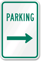 Parking Sign (right arrow)