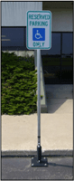 Signpost Asphalt Model Post