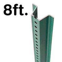 Standard U-Channel Sign Post - 8' tall