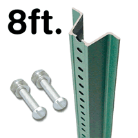Standard U-Channel Sign Post - 8' tall