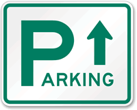 Parking Sign (arrow pointing up)