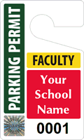 Plastic ToughTags™ for Faculty Parking Permits