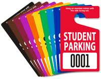 ToughTag™ Standard Sized Rearview Mirror Parking Passes