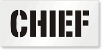 Chief Floor Stencil