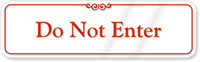 Do Not Enter