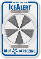 IceAlert Indicator Slip And Fall Pedestrian Safety Sign