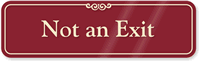 Not an Exit Sign