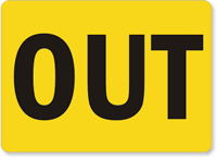 Out Door Gate Sign
