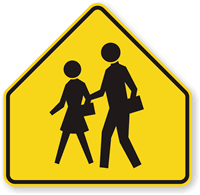 School Children Symbol - Traffic Sign