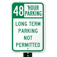 48 Hour Time Limit Parking Signs