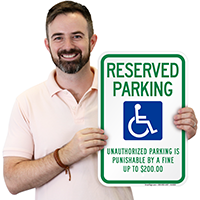 Reserved Parking Unauthorized Parking Punishable Signs