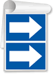 Blue Arrow Sign Book - Arrow Sign