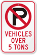Custom No Parking Symbol Sign - California Code