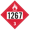 UN1267 Petroleum Crude Oil Placard