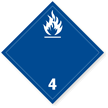 Wordless International Placard - Dangerous When Wet Placard