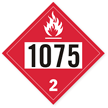 UN1075 Petroleum Gas Placard