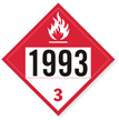 UN1993 Combustible Placard