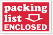 Packing List Enclosed Label